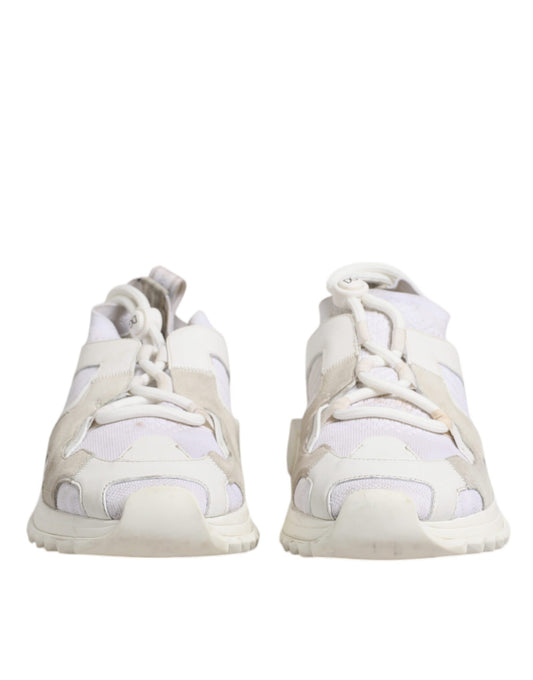 Dolce & Gabbana Sorrento Trekking-Sneakers aus weißem Mesh