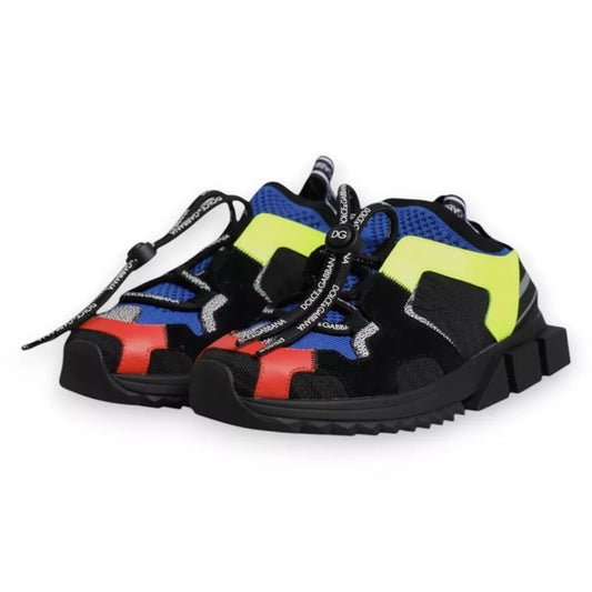Dolce & Gabbana Mehrfarbige Mesh-Sorrento-Trekking-Sneakers