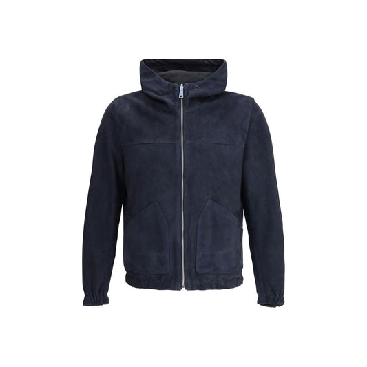 Valstar Jacke aus blauem Kalbsleder Bos Taurus Shell