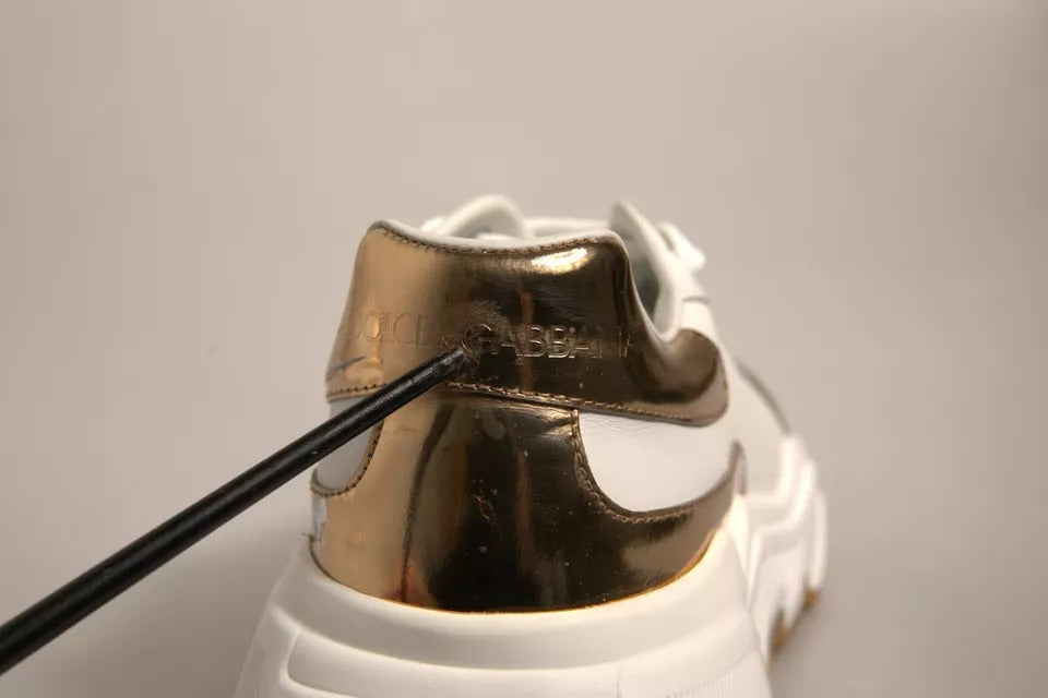 Dolce & Gabbana Daymaster Low Top Sneakers in Weißgold
