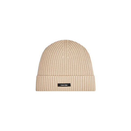 Calvin Klein – Baseballmütze aus Bio-Baumwolle in Beige