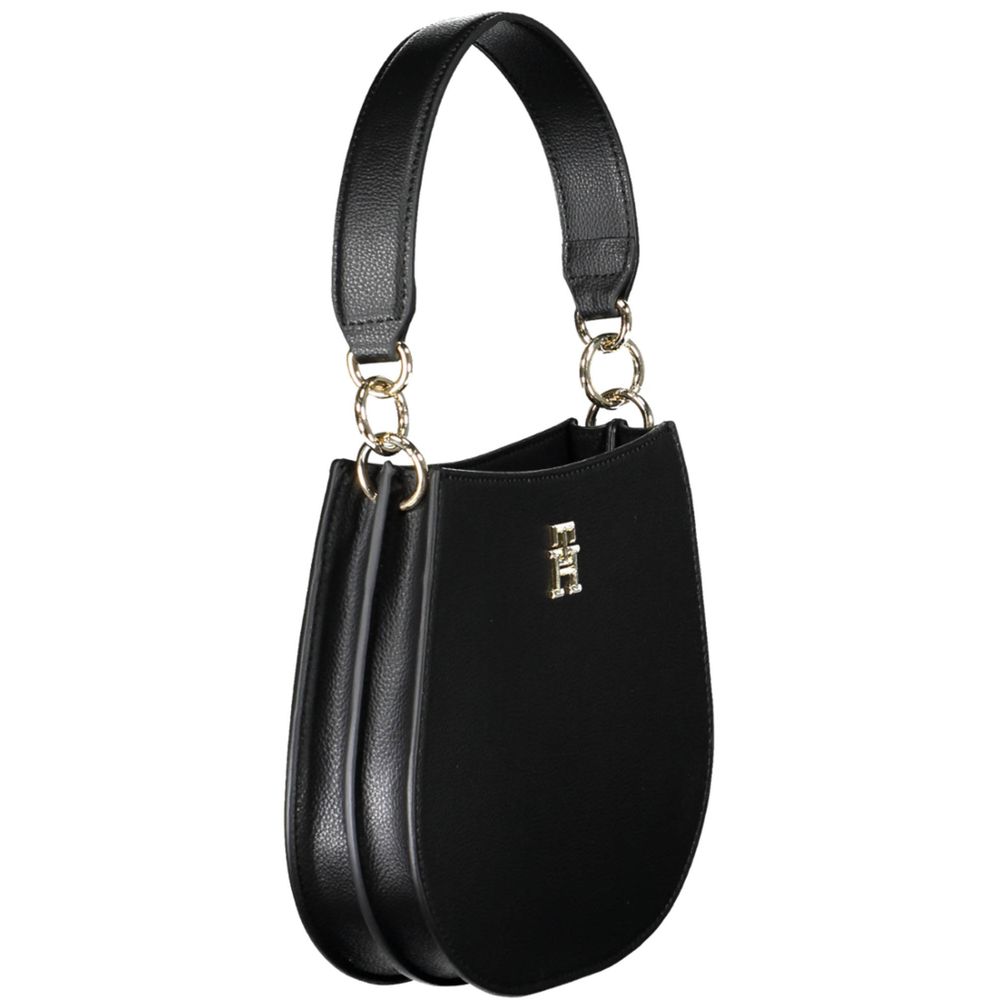 Tommy Hilfiger – Schwarze Polyester-Handtasche für Damen
