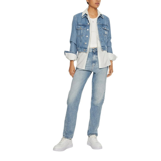 Calvin Klein Jeans Hellblaue Slim Fit-Jeans aus Baumwolle