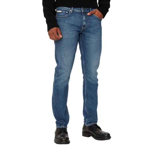 Calvin Klein Jeans – Blaue Skinny-Jeans aus Baumwolle