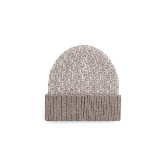 Calvin Klein Beige Alpaka Leder Caps Baseball Cap