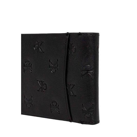 Calvin Klein Jeans – Schwarze Lederbrieftasche