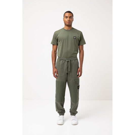 Stone Island Grüne Trainingshose aus Baumwolle für Herren