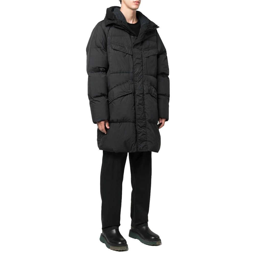 Stone Island Black Nylon Men Jacket
