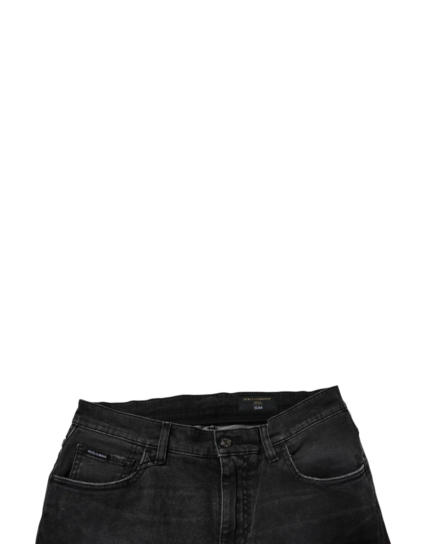 Dolce & Gabbana Schwarze Skinny-Jeans aus Baumwollstretch für Herren