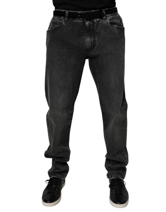 Dolce & Gabbana Schwarze Skinny-Jeans aus Baumwollstretch für Herren