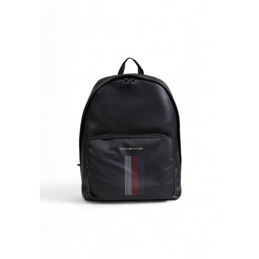 Tommy Hilfiger – Schwarzer Polyester-Rucksack