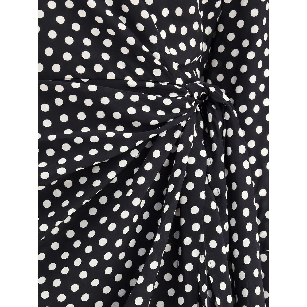 Crida Milano Cocktailkleid aus schwarzer Seide