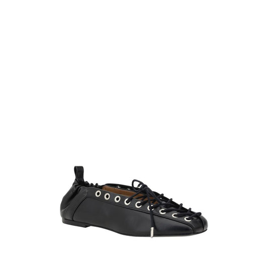 Ganni Schwarze Ballerinas aus Polyester