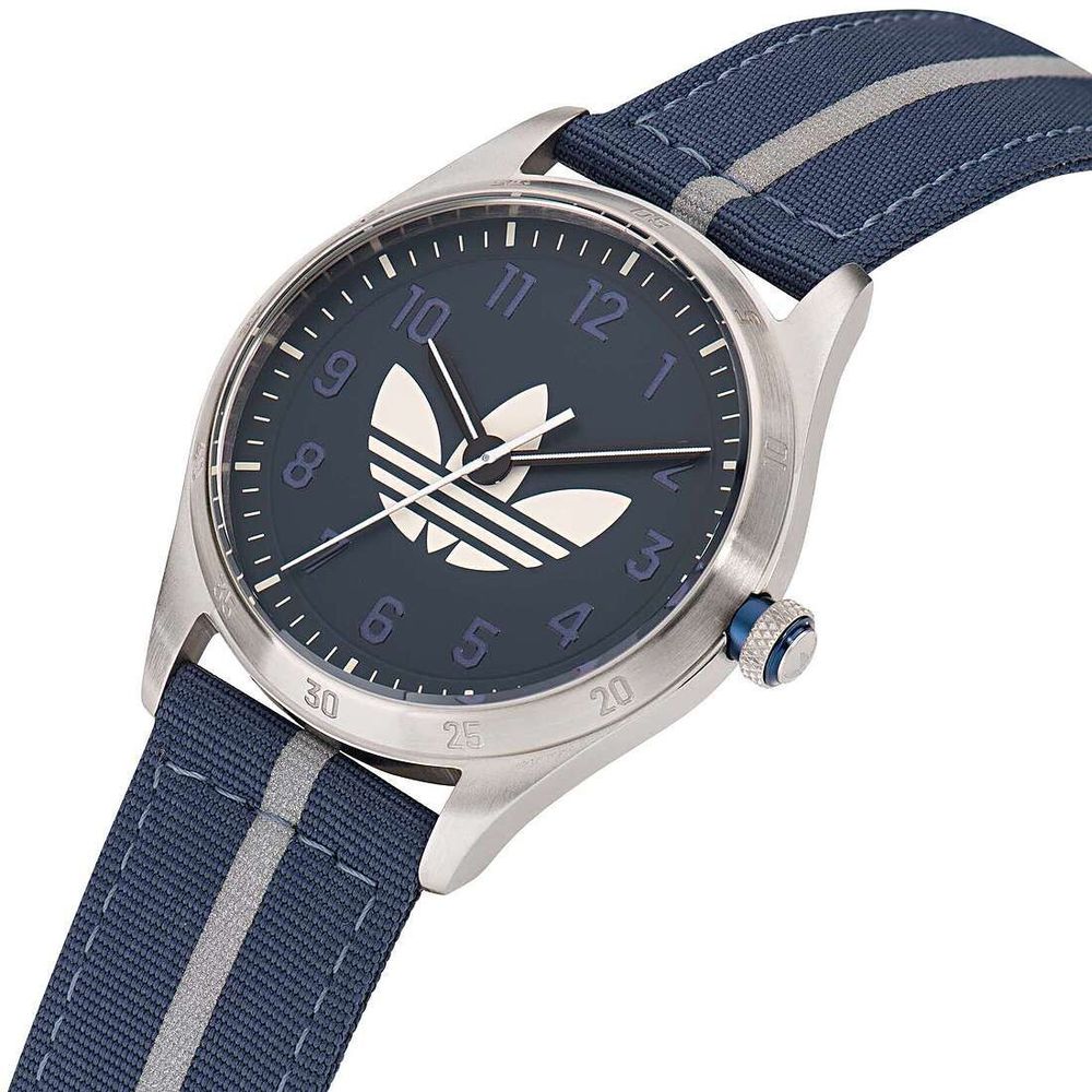 Adidas Blaue Stoffuhr