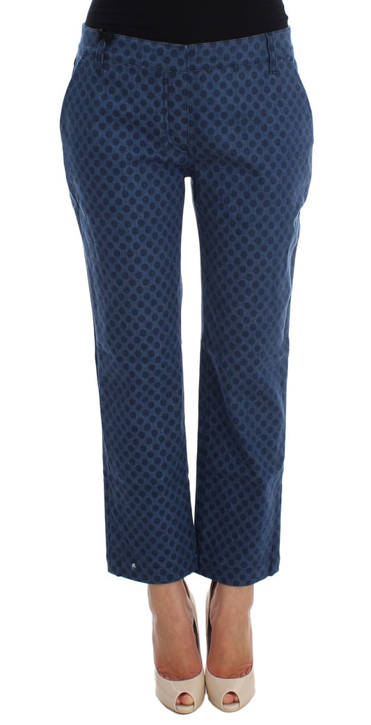 Dolce & Gabbana – Stretch-Caprijeans mit Polka-Punkten