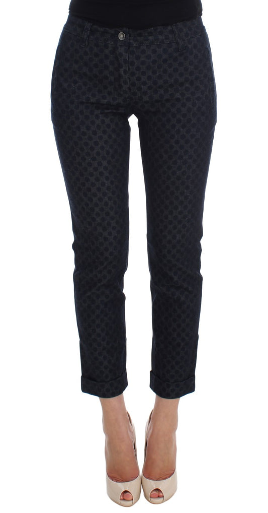 Dolce & Gabbana – Schmale Capri-Jeans mit Punkten