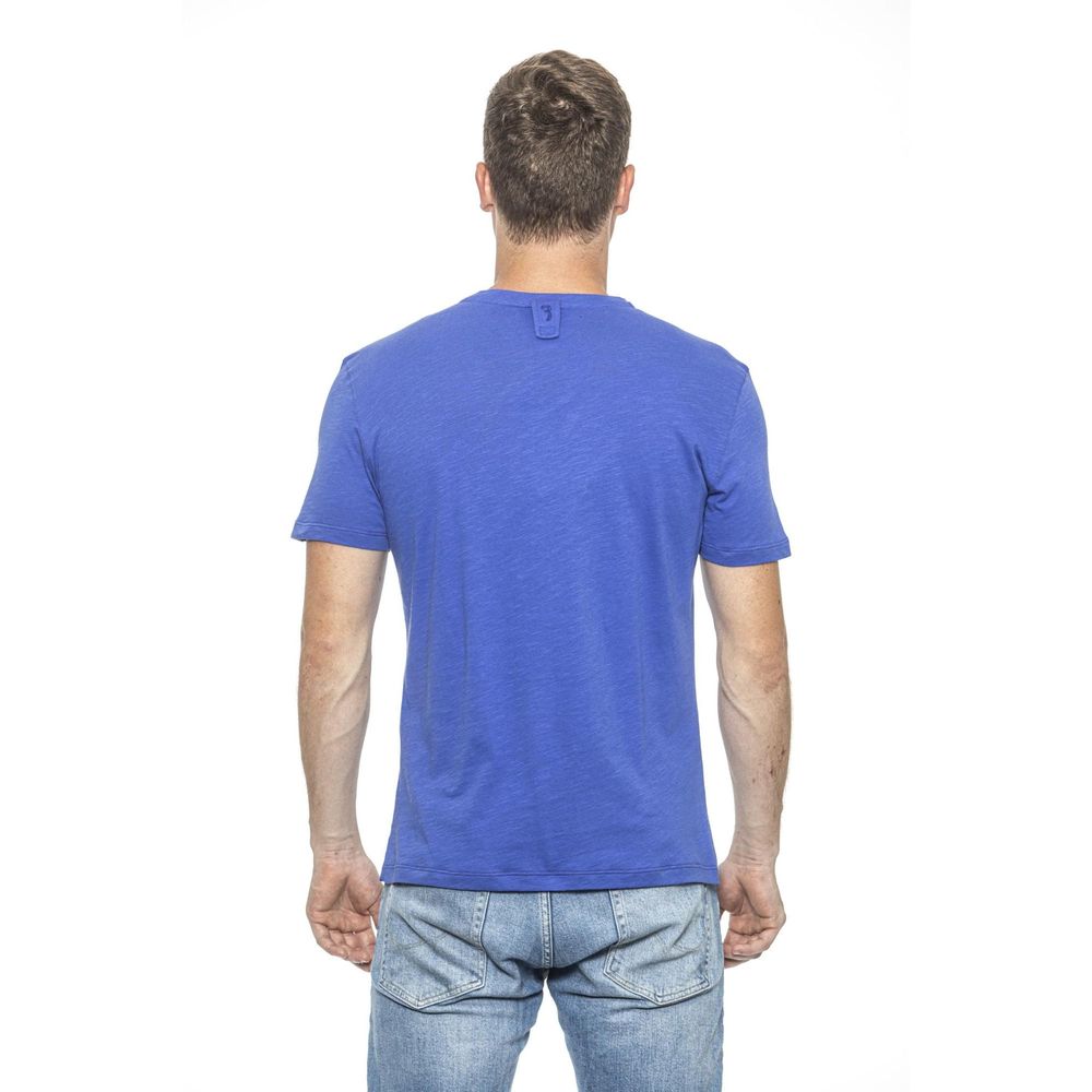 Billionaire Italian Couture Hellblaues Baumwoll-T-Shirt