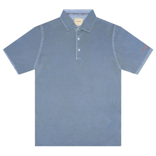 Tramarossa Hellblaues Herren-Poloshirt aus Baumwolle