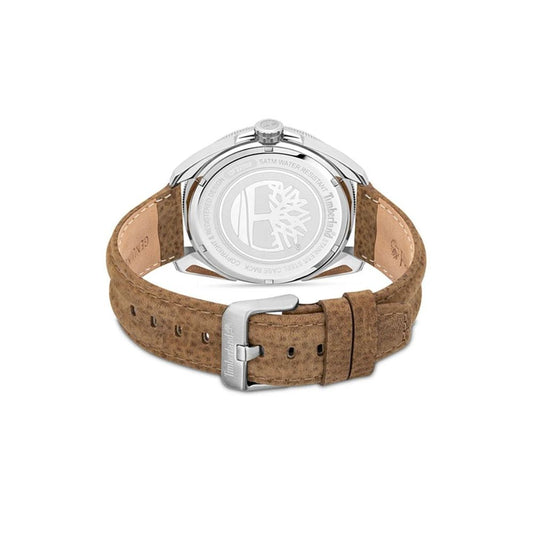 Timberland Brown Leather Dress Watch