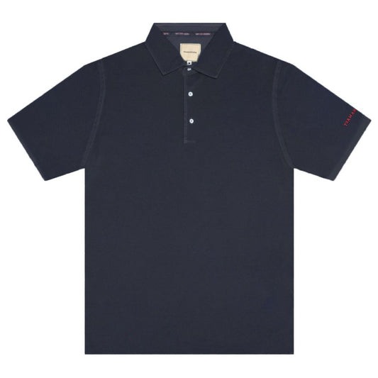 Tramarossa-Poloshirt aus blauer Baumwolle