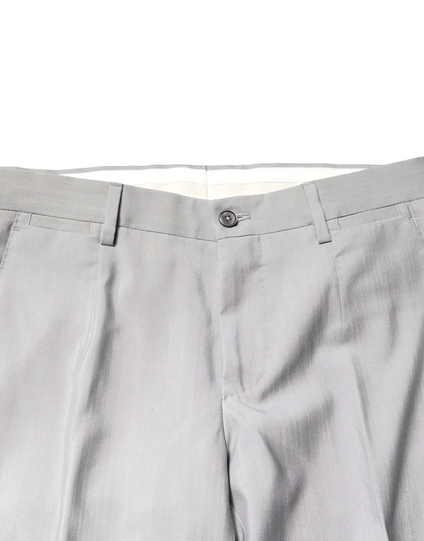 Dolce & Gabbana – Hellgrauer, zweiteiliger Anzug aus Wolle in GOLD