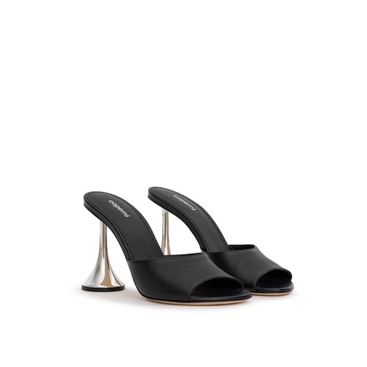 Coperni Black Leather Stiletto Heel Sandals