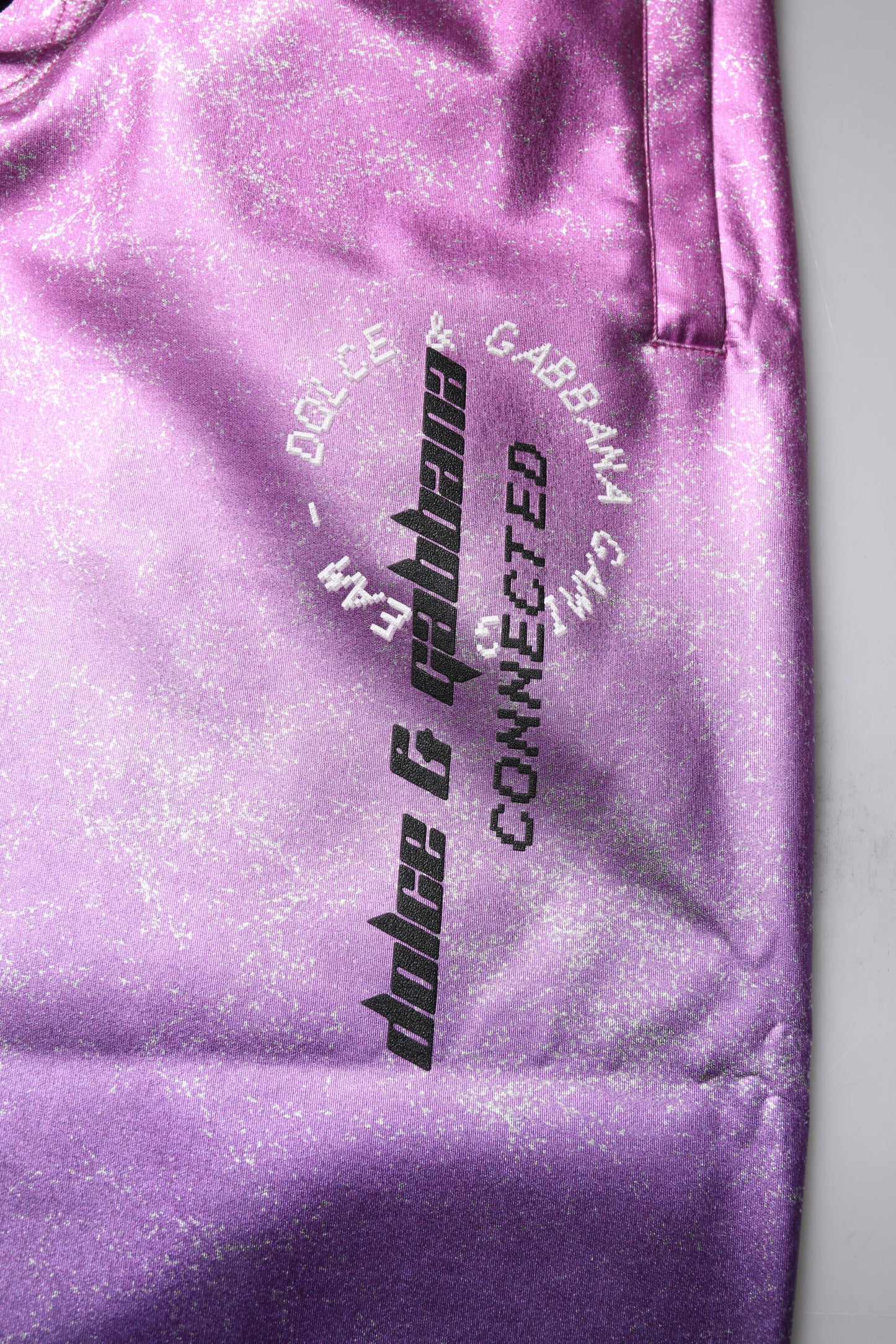 Dolce & Gabbana – Jogginghose in zweifarbigem Pink und Lila