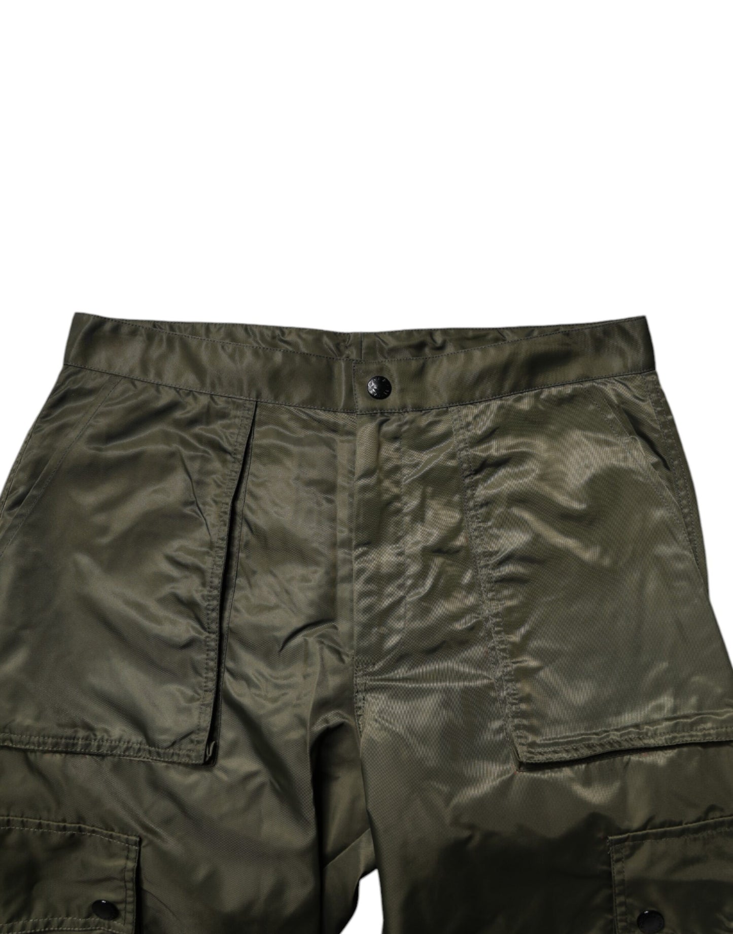 Dunkelgrüne Cargohose aus Nylon von Dolce & Gabbana