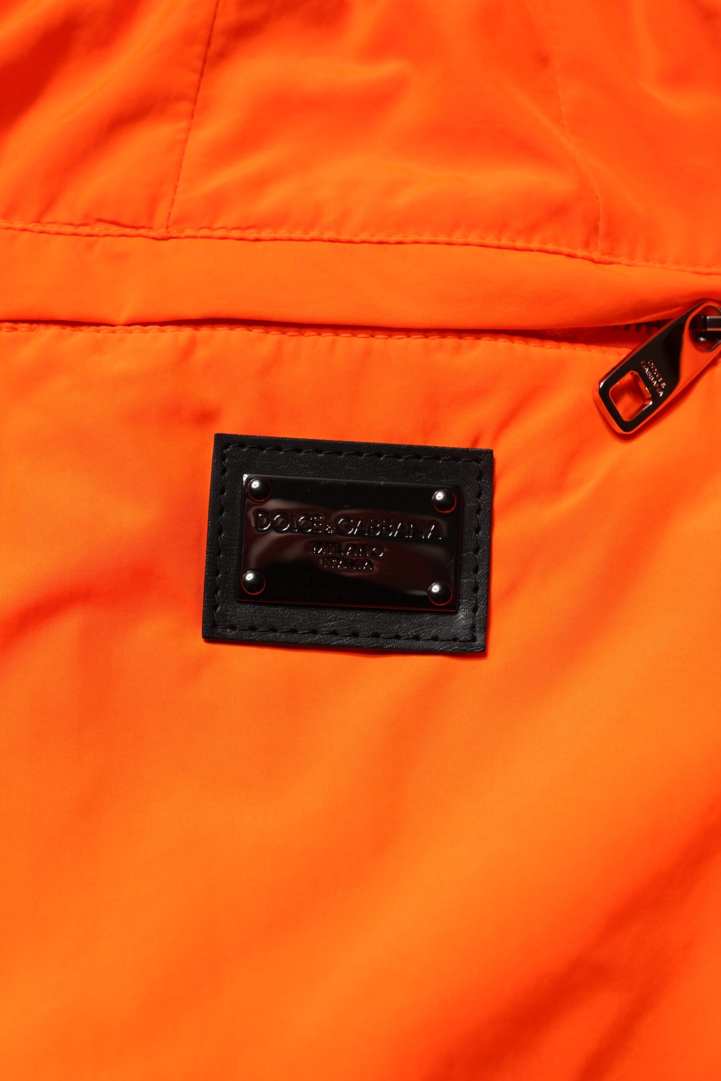 Dolce & Gabbana Orange Polyester Herren Jogger Jogginghose