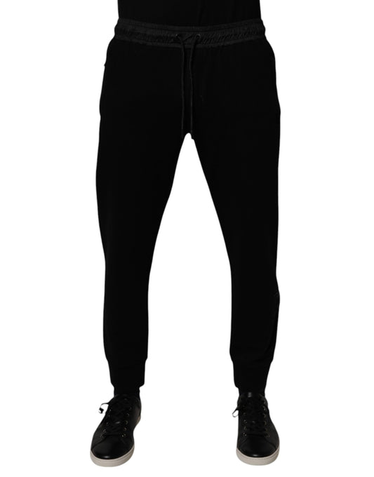 Dolce & Gabbana Schwarze Jogginghose aus Baumwollmischung für Herren