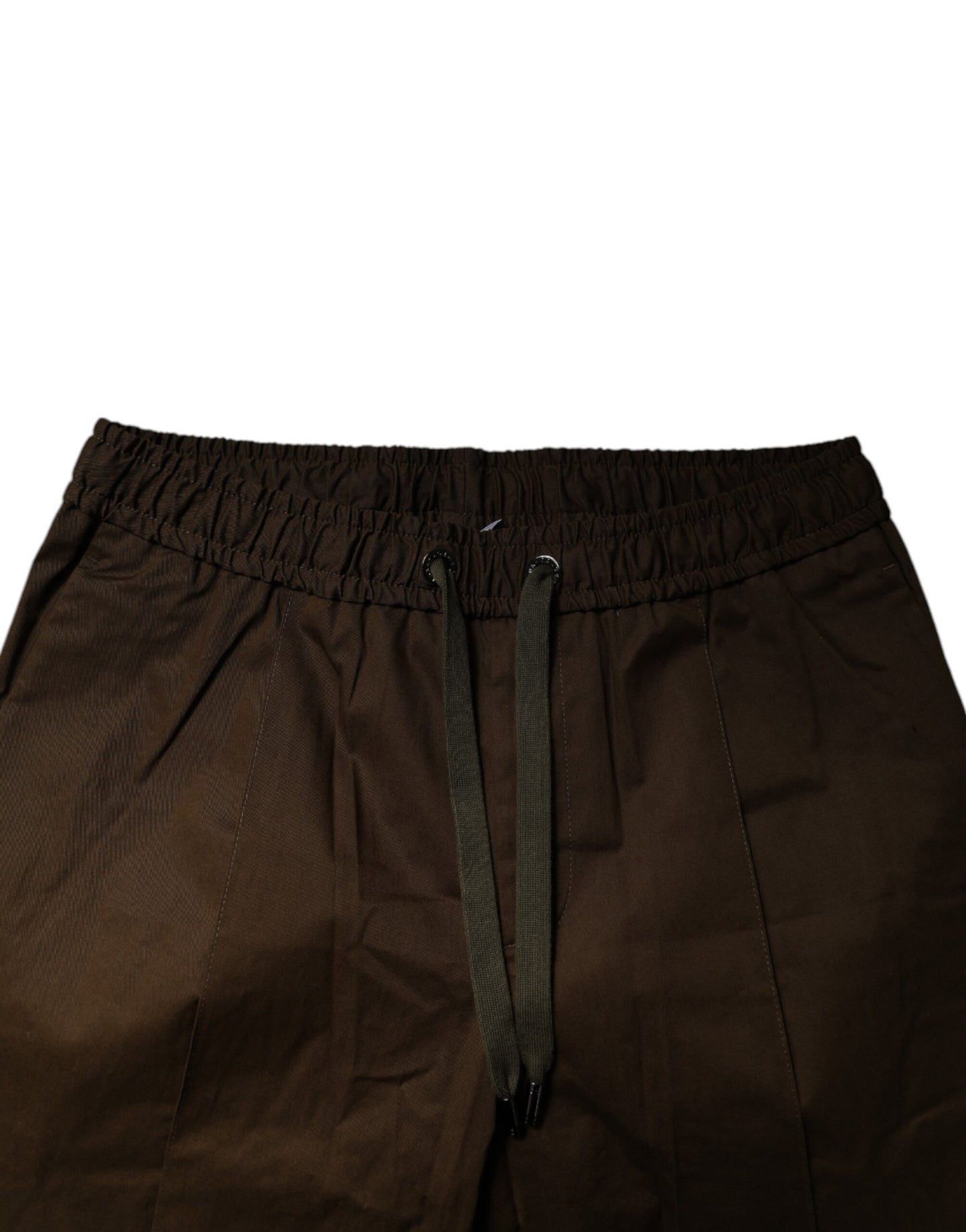 Dolce & Gabbana – Jogginghose aus brauner Baumwoll-Stretch