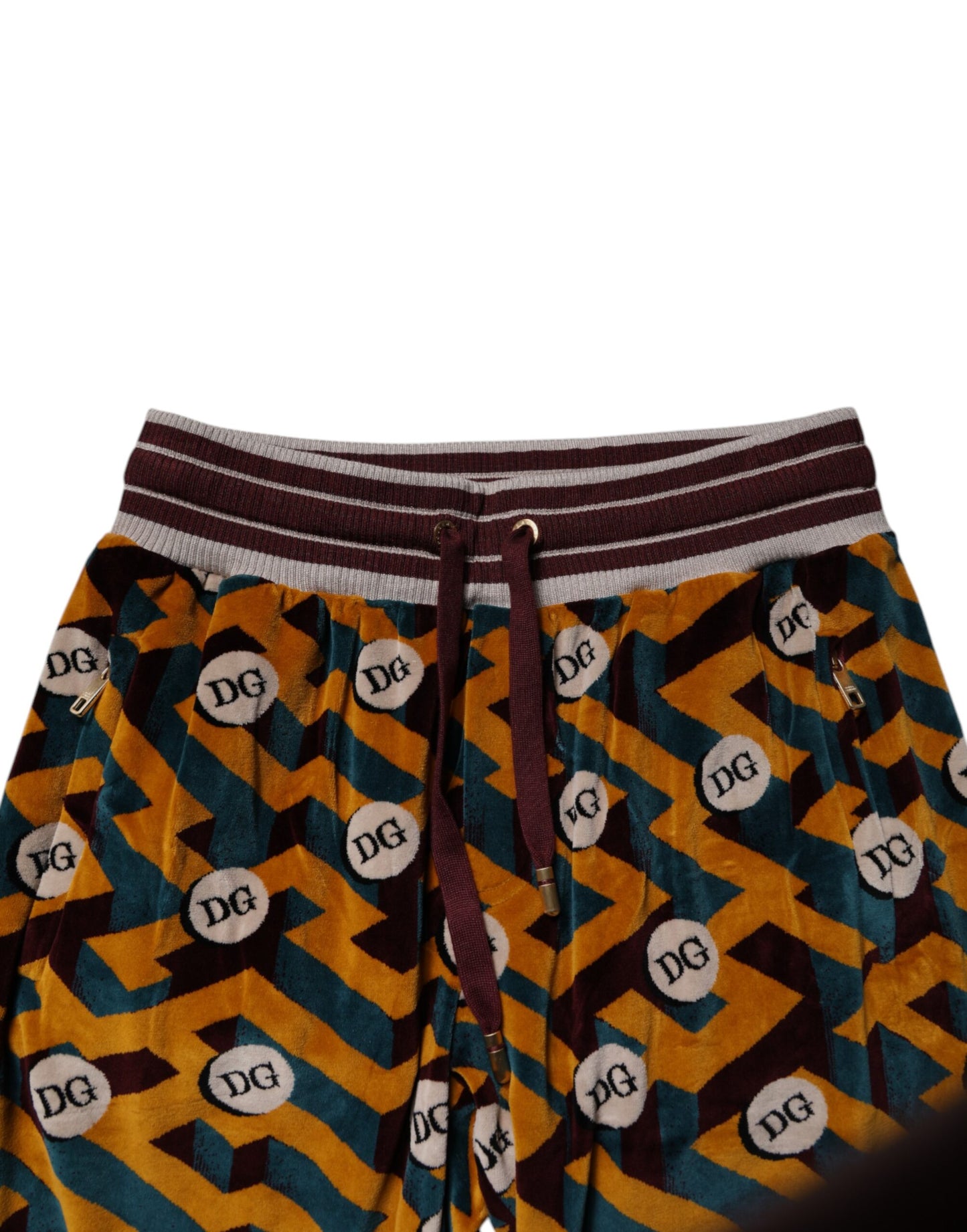 Dolce & Gabbana – Jogginghose mit mehrfarbigem Logo und Monogramm