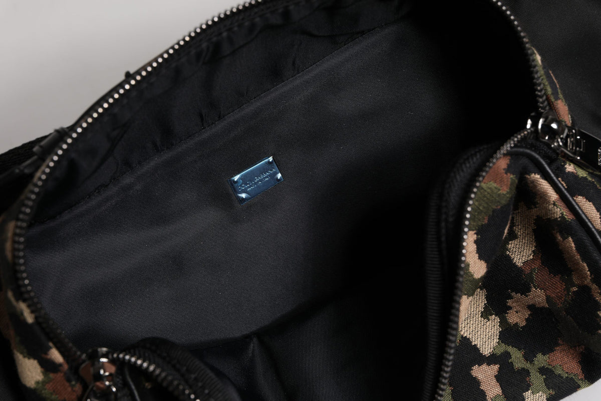 Dolce & Gabbana – Bauchtasche mit mehrfarbigem Leopardenmuster und DG-Logo