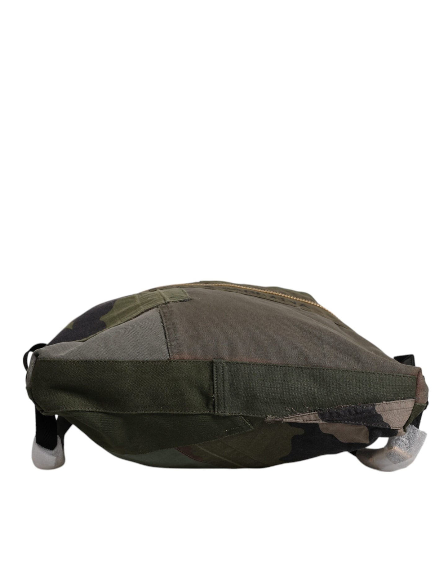 Dolce & Gabbana Militärgrüner Patchwork-Rucksack