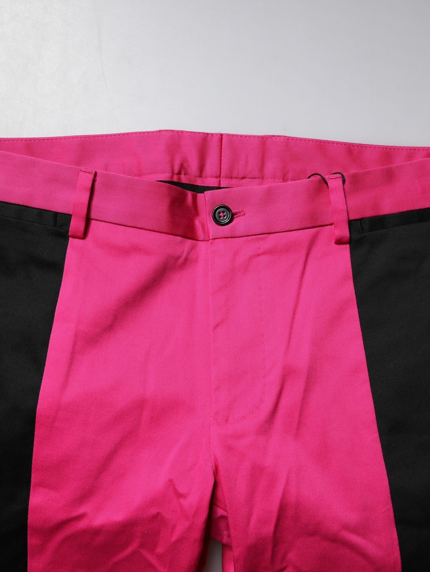 Dolce & Gabbana – Slim Fit – Anzughose für Herren in Pink und Schwarz mit Streifen