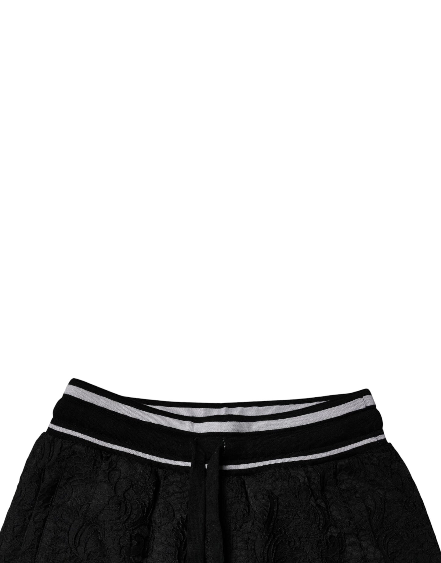Dolce & Gabbana Schwarze Jogginghose mit mittlerer Taille für Herren