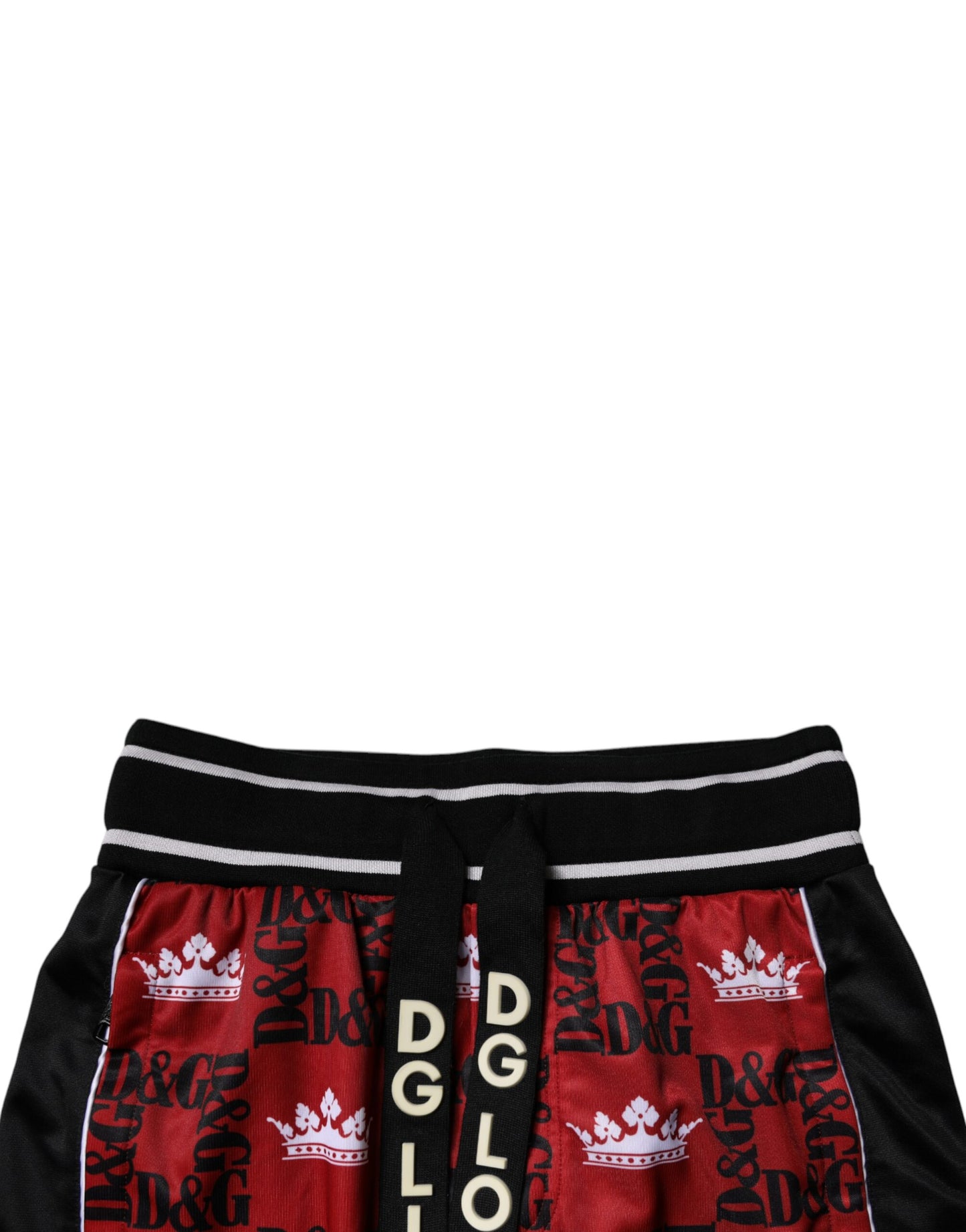 Dolce & Gabbana Red Crown Logo Monogram Herren Jogginghose