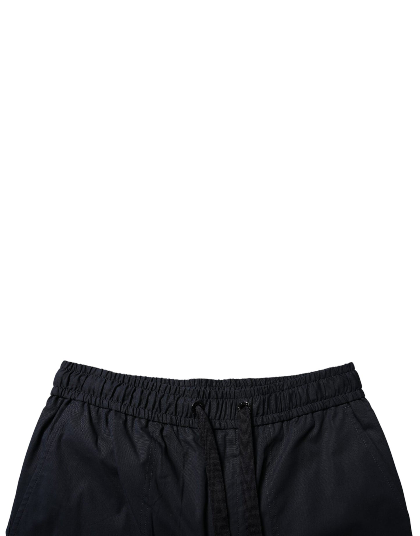 Dolce & Gabbana Schwarze Baumwoll-Sweatshorts Herren-Bermudashorts