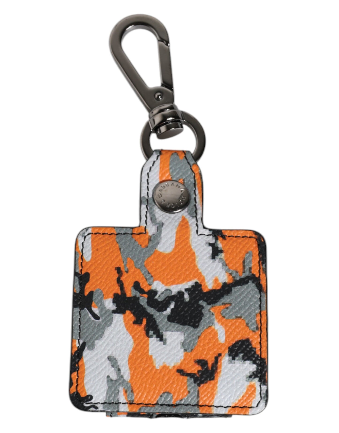 Dolce & Gabbana – Airpods-Hülle aus mehrfarbigem Camouflage-Leder