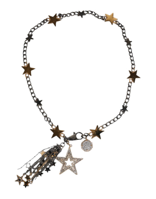 Dolce & Gabbana – Taillengürtel mit Kettenverzierung aus silber-goldenem Messing