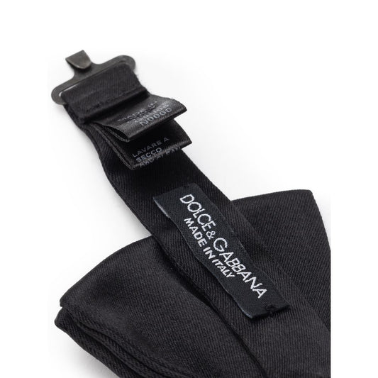 Dolce & Gabbana Schwarze Seidenfliege