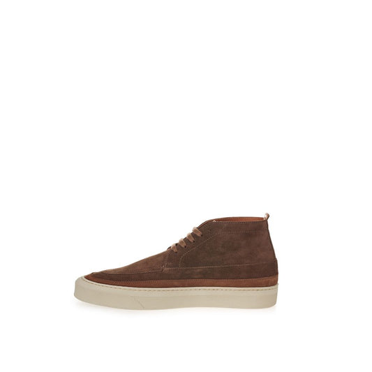 Lardini Elegante Wildleder-Sneaker in sattem Braun
