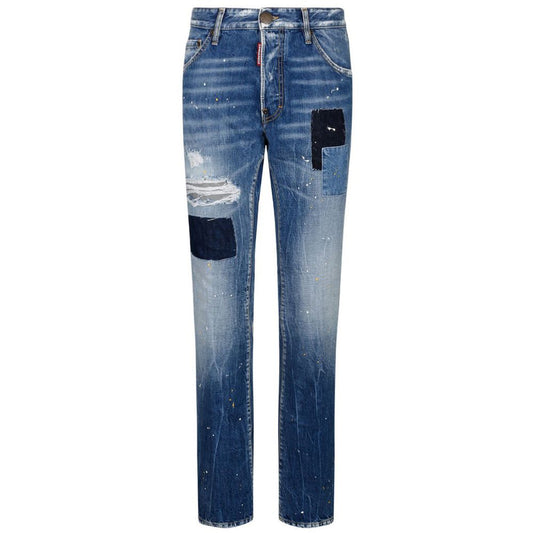Dsquared² Blue Cotton Men's Slim-Fit Jean