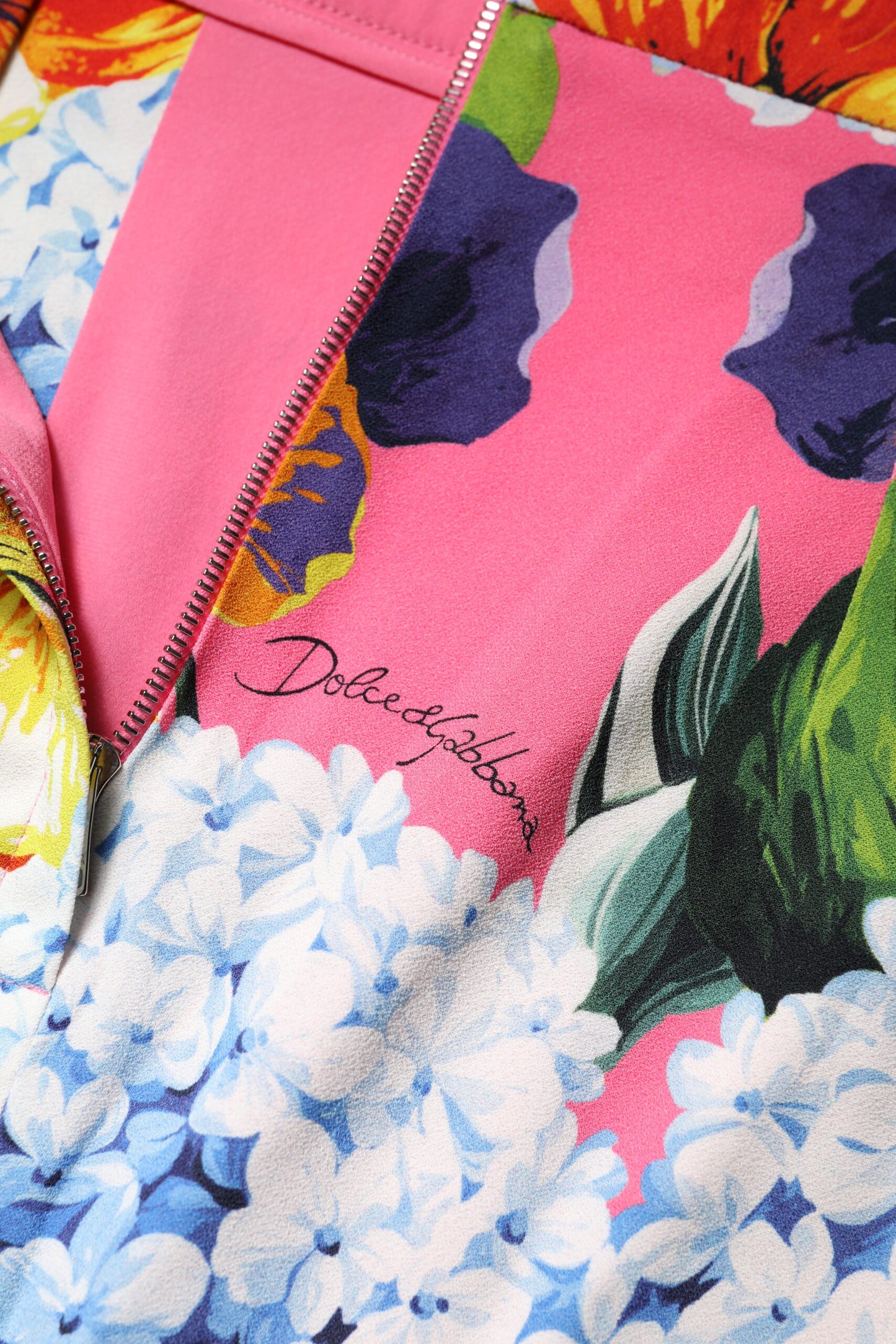 Dolce & Gabbana – Mehrfarbiger Midirock mit hoher Taille und Blumenmuster
