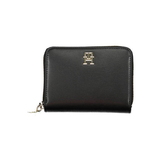 Tommy Hilfiger – Schwarze Polyethylen-Geldbörse für Damen