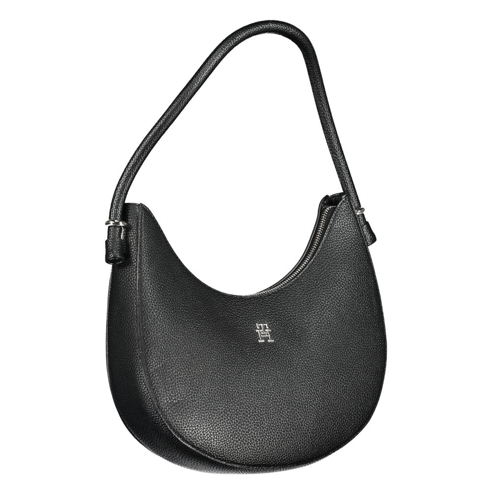 Tommy Hilfiger – Schwarze Polyethylen-Handtasche