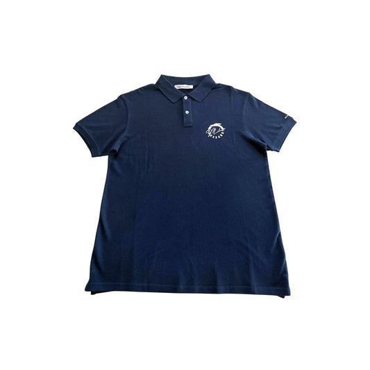 Trussardi Beachwear Blaues Poloshirt aus Baumwolle für Herren