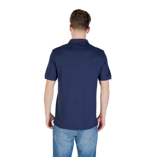 Blaues Poloshirt aus Baumwolle von Lyle & Scott