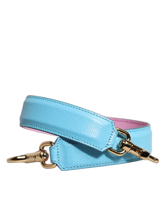Dolce & Gabbana Pink Blau Leder Griff Tasche Schultergurt