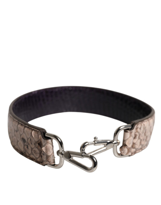 Dolce & Gabbana – Schultergurt für exotische Ledertaschen in Schwarz und Creme